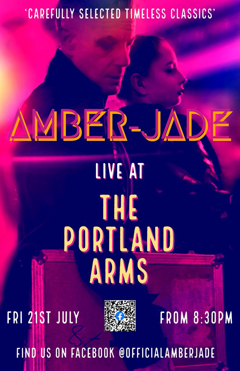 Live at <a href="/TPAPub/">The Portland Arms</a> on Friday 21 July 2023, Amber-Jade, regulars on the Bromley music scene, will be performing a mix of timeless, classic songs.   Pop down for some music, dinner &amp; drinks!
See you there!
#livemusic #southnorwood #croydon #community #croydonmusic #croydonevents