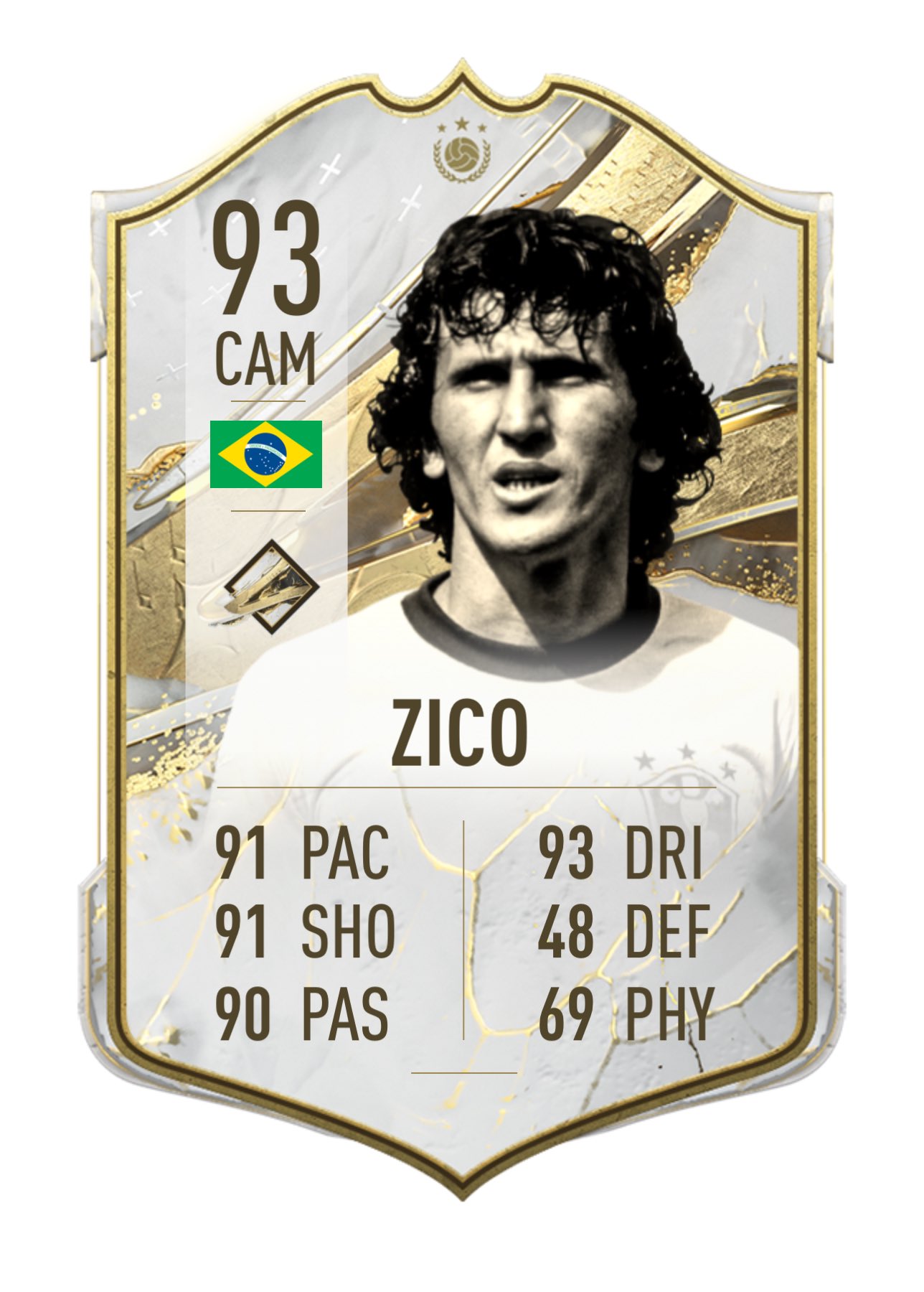 Zico 91 Icon, Ratings and Prices, EAFC 24