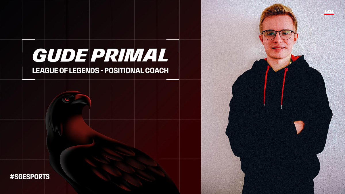 Eintrachtesport's tweet image. Gude @lolPrimal 👋
Julian ‘Primal’ Romeike verstärkt seit Neuestem unser @primeleague Trainerteam um @Xiohlol und @Crossoverlol als Positional Coach.

#SGEsports | #SGE | #StraussPRM