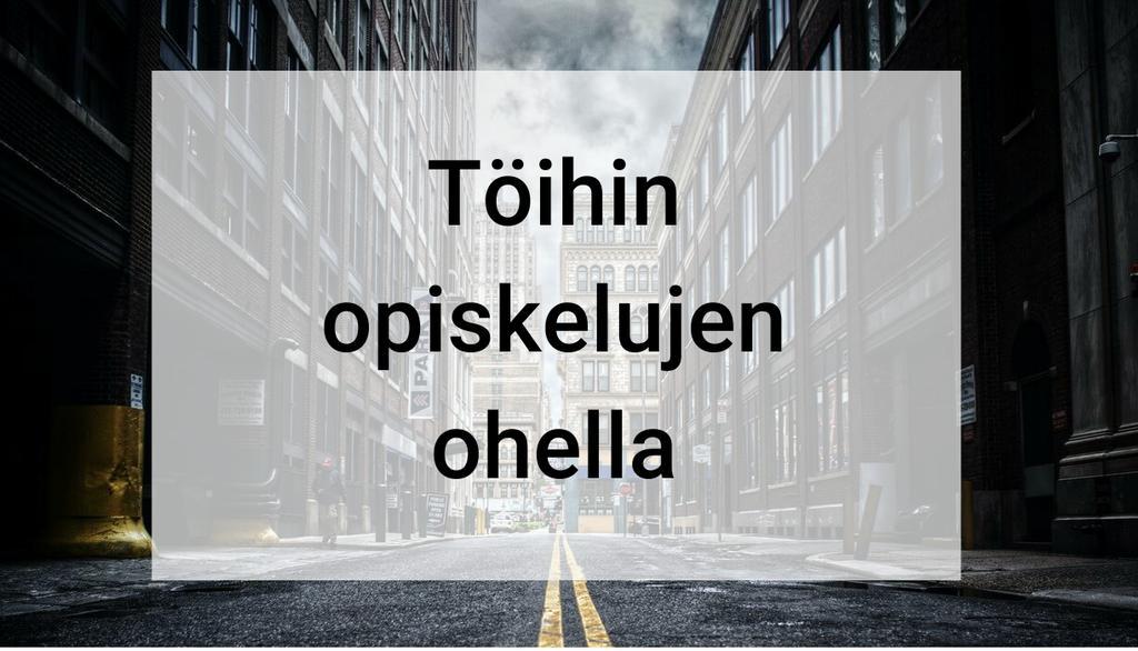 AvoimetT's tweet photo. Opiskeluaikana moni opiskelija haluaisi tienata hieman ylimääräistä ja saada työkokemusta, mutta koulun ja töiden aikataulujen yhteensovittaminen voi aiheuttaa päänvaivaa. https://t.co/1Lsk8PUhLM

#opiskelu #rekry #töitä https://t.co/ZV0ttML5um