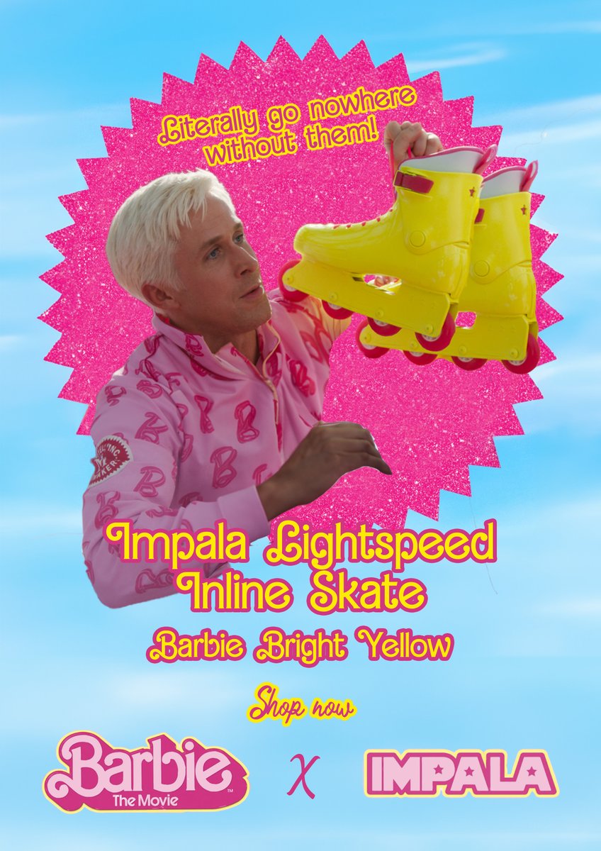 emstakingover's tweet image. "I literally go nowhere without them!" - Ken

Barbie X Impala 🛼🪩 @OneMinuteBriefs
Create posters to advertise #RollerSkates