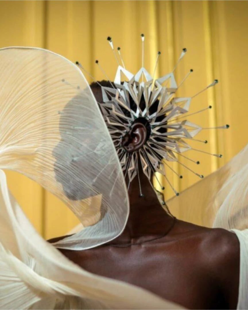 ARCHITECTONICS - Paris Fashion Week 2023/2024 , Fashion Couture week.
<a href="/rinaldyyunardi/">Rinaldy Yunardi</a> Earpiece for Iris Van Herpen FW 23/24 collections 
Paris, 03 July 2023.