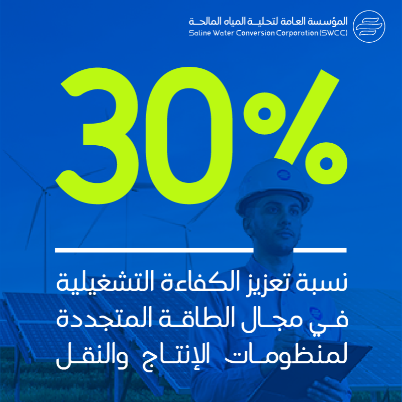 swa_gov's tweet photo. نعرض في تقرير الاستدامة لعام 2022 جهود وحلول #التحلية المبتكرة لتطوير أعمالها ورفع كفاءة الطاقة لاستدامة الأمن المائي