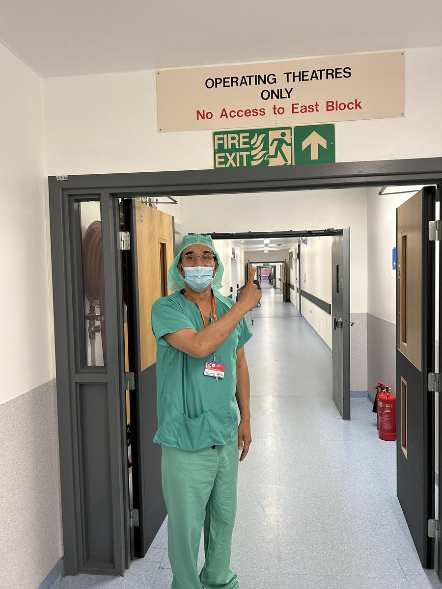 NUH_Ldlt's tweet photo. It’s not everyday a student gets to support a patient into theatre, recovery and back to the ward but today was that day for Paul! It’s been great to have you with us on placement for the last few weeks, thank you for your hard work🚦@FPfende @NTUNursing https://t.co/2Z9dbb1h2F