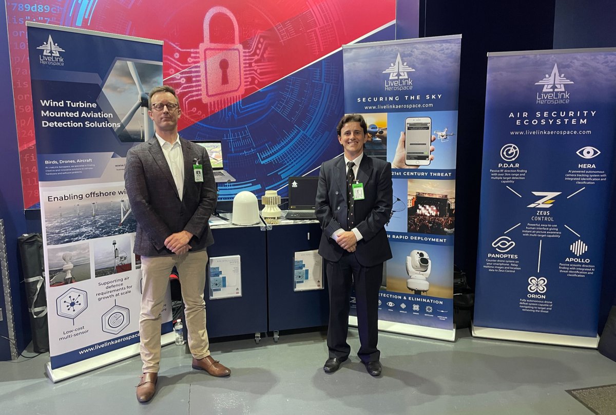 LiveLinkAero's tweet photo. David and Aleks attended yesterday's C-UAS delegation visit hosted by the UK Defence & Security Exports team. You can read about the visit on our website - https://t.co/YI5l6VYFGw
#AirIntelligenceSystem #Aerospace #CounterDroneSecurity #CUAS #UKDSE https://t.co/8FmxO8Lf92