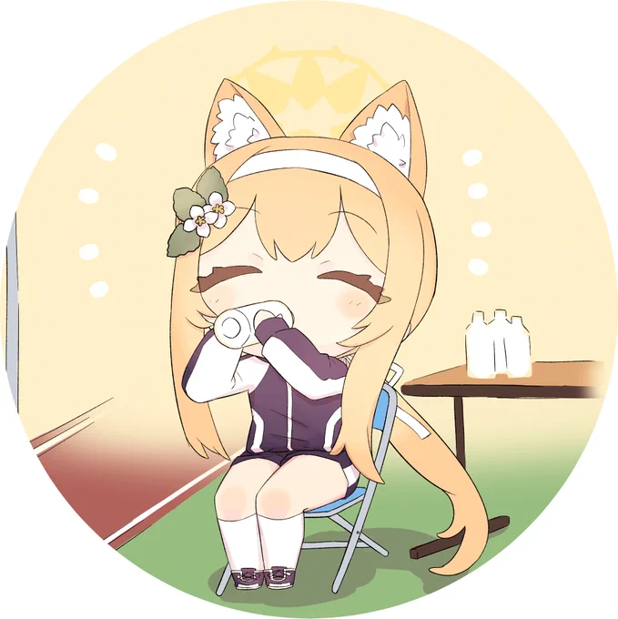 水分補給はこまめに #ブルアカ