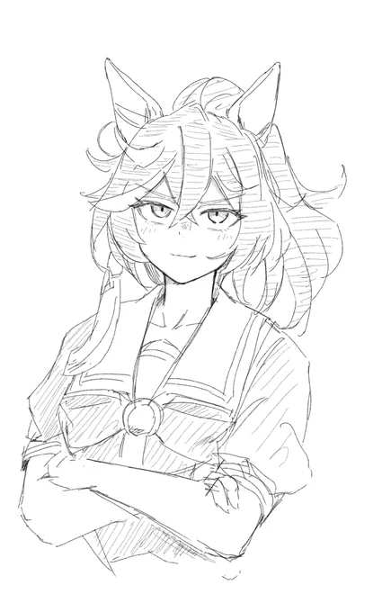 眠れないのでエース描いたゾ 