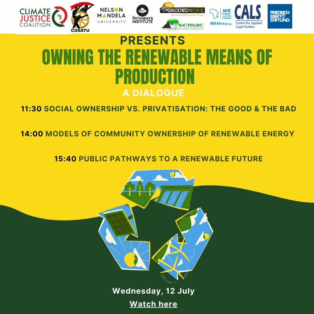 ssmayson's tweet photo. I'm in Gqeberha at a 70-person strong #ClimateJusticeCoalition workshop Advancing Social Ownership for a #JustEnergyTransition, streaming now on https://t.co/JdVg6u8mF9. The findings from the workshop will be presented to the #PresidentialClimateCommission @ClimateZA https://t.co/zx1jwaVOEX