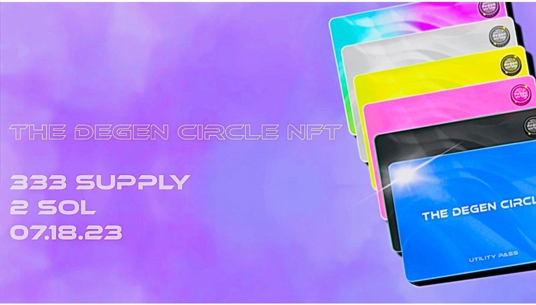 Look who's here! Degen Circle will launch another event coming soon.
So come on join us and let's enjoy the upcoming event.
Also they will launch their NFT mint on July 18, 2023.
Don't miss this out!
Dc: discord.gg/ycCmEKEfSR
Tw: <a href="/DEGENCIRCLETEAM/">THE DEGEN CIRCLE (NFT)</a>