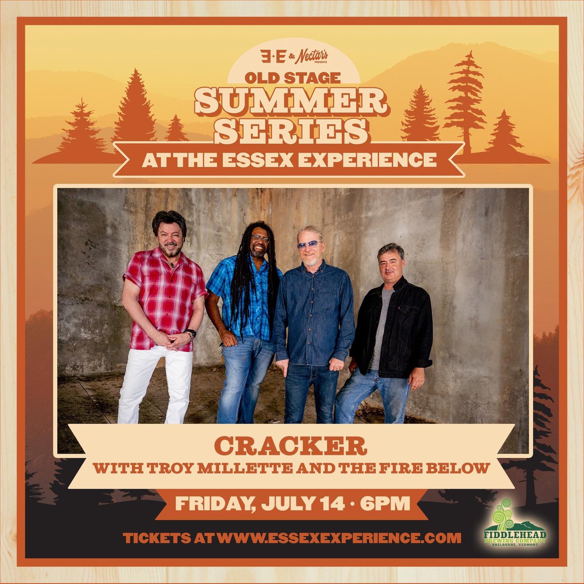 millettemusic's tweet photo. 🎸 THIS FRIDAY 🎸

The band opens for legendary ‘90s rockers @TheBandCracker at Double E in Essex, VT!

Limited tickets remain at the link below 👇🏻

https://t.co/PA8gp8WrsV

#TroyMilletteAndTheFireBelow #CRACKER #Folk #Pop #Rock #SingerSongwriter #LiveMusic #EssexVT #DoubleE https://t.co/UDfxSTKGCh