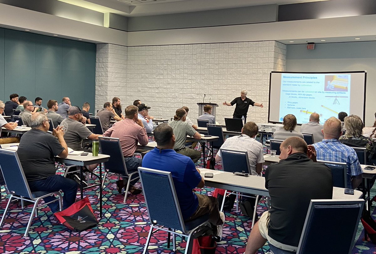 It’s a full house in our metrology certification training class at this year’s <a href="/CMSCEVENT/">CMSC</a> in Mobile, AL. Attendees of the conference are able to sit in for a free, condensed version of our CMS Certification Preparatory Course.
#training #professionaldevelopment #cmsc2023