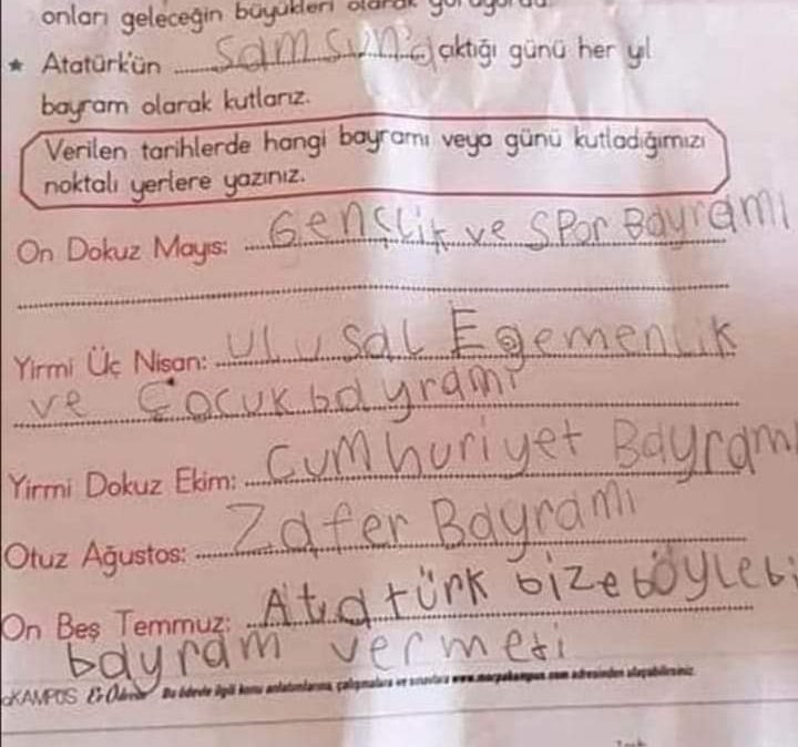 ......
Biz Çocuklarımızı Senin Işığında Yol gösterdik
Torunlarımız da yolundan devam edecek

Özgürlüğünde Adaletinde Eşitliğinde Tek Dayanağı Sen'sin...

"Senin Eserin olan Bu Nesil 
Kimsenin Esiri Olamaz"...
👏👏👏
#MutluAkşamlar 
Atatürk'çü Arkadaşlara

Buda Burada kalsın 👇👇