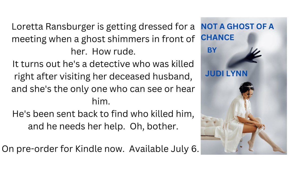 In the mood for a fun, fast mystery?  A quick read?
A Ghost of a Chance.  #femalesleuth
amazon.com/Ghost-Chance-J…