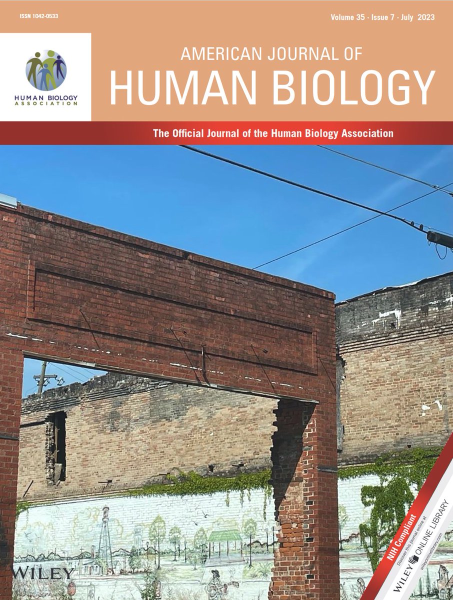 HelminthLady's tweet photo. https://t.co/BfkSa27J4V

Our article is published in AJHB @HumBioAssoc  today! And our photo made the cover. It shows one of the towns we work in in the Mississippi Delta, highlighting infrastructural neglect in the U.S., as well as the heart and history of the community. https://t.co/7qc73F7dgC