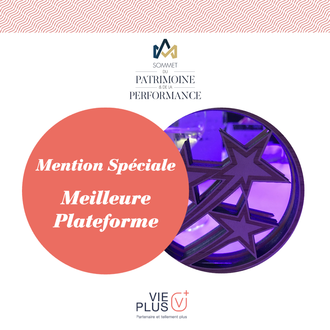 [RÉCOMPENSE] 🏆 <a href="/ViePlus_fr/">Vie Plus</a> est fière d’avoir obtenu une Mention Spéciale “Meilleure Plateforme”, décernée aujourd’hui lors du Sommet du Patrimoine et de la Performance (Décideurs Patrimoine).
➡️ Retrouvez toutes nos actualités sur notre site : vieplus.fr/actualites/