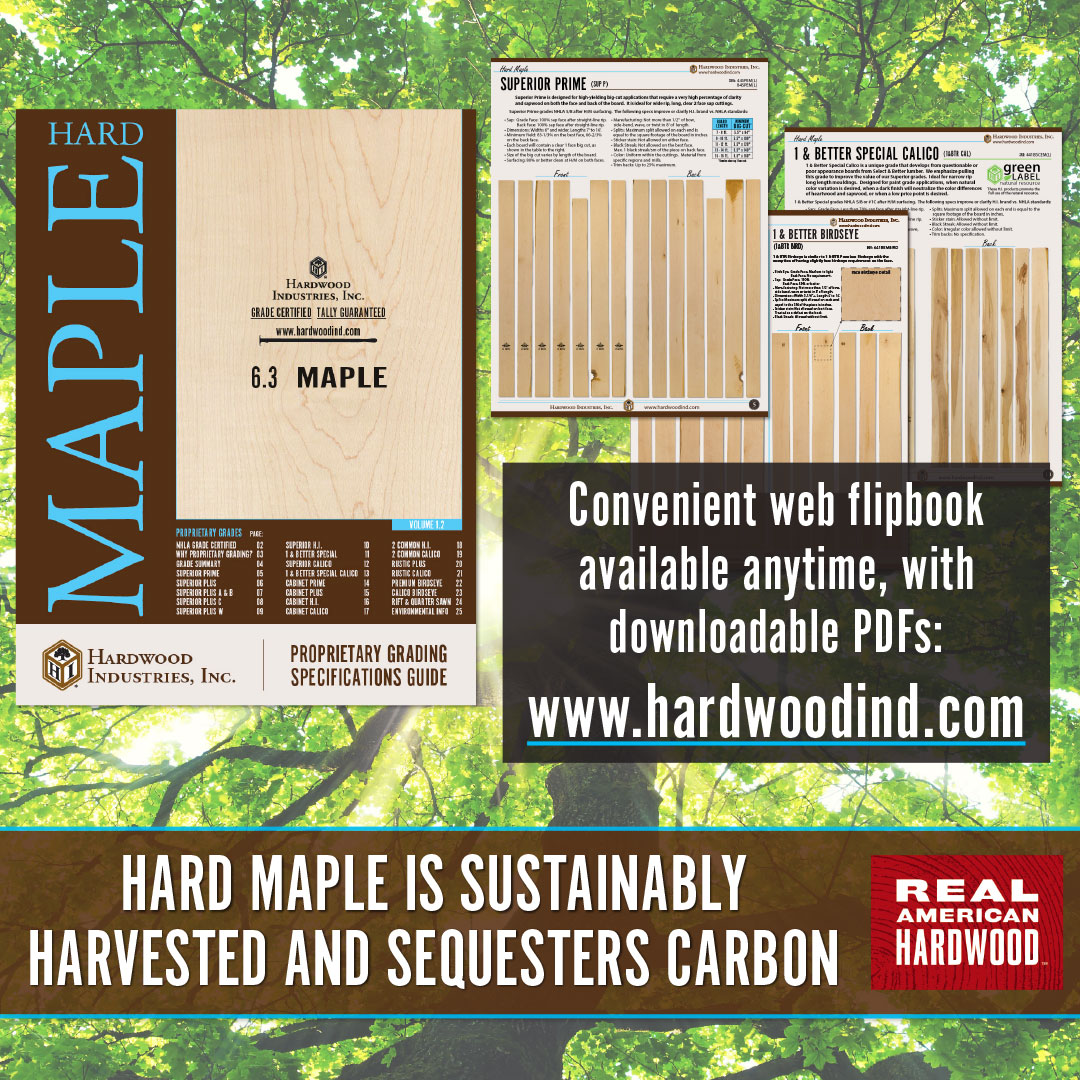 HardWdInd's tweet image. NEW - Expanded Hard Maple Guide!

Do you need Maple BETTER than NHLA standard?  H.I. Brand Maple is your answer!  Graded for application, not a minimum standard.

hardwoodind.com/catalogs/hard-…

Let us help you find the best grade of Hard Maple for you!

#hardwoodindustries
#hardmaple