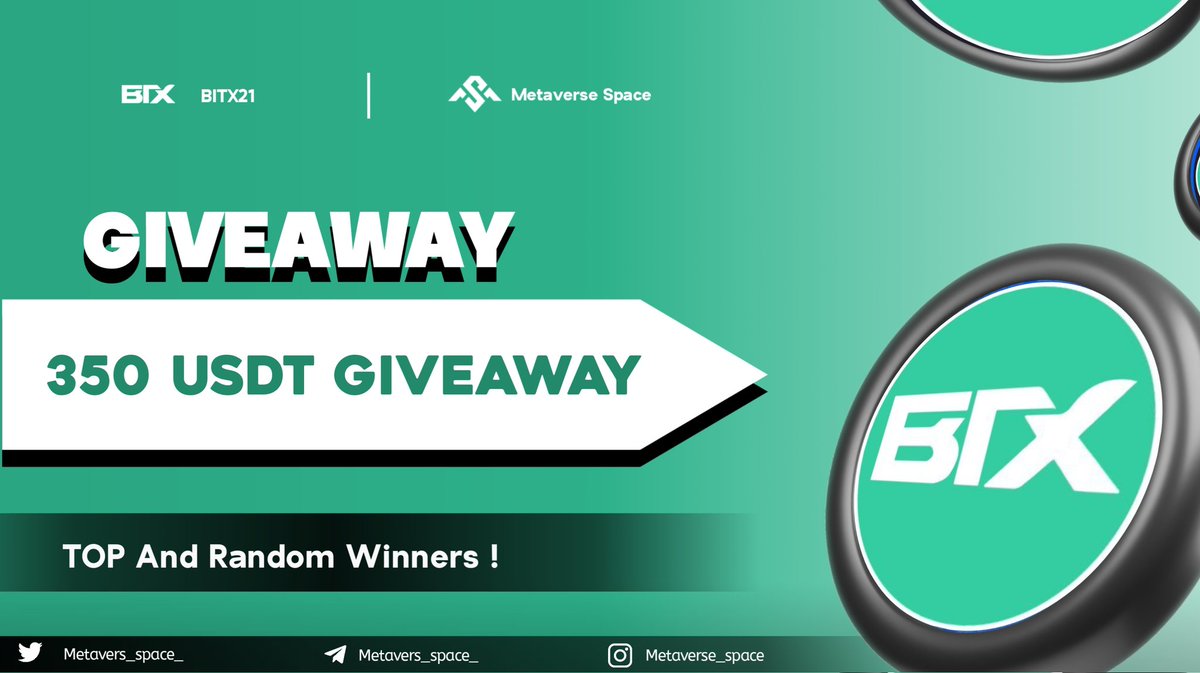 Metaverse Space (@metavers_space_) on Twitter photo 350 Usdt Giveaway 🎁✨
🏅Top 1-10 & Random 50 Winners 🎉
To Enter ⤵️
✅ Follow <a href="/BITX21/">Bitcoin Exchange 🚀</a>
✅ Like Rt/Tag 2 Frnds
✅complete all task gleam.io/FNr1A/usdt
3 day⏳
#bigairdrop #Giveaway #Tokengiveway #airdrop #airdroptoken #Airdrops #Token 350 Usdt Giveaway 🎁✨
🏅Top 1-10 & Random 50 Winners 🎉
To Enter ⤵️
✅ Follow <a href="/BITX21/">Bitcoin Exchange 🚀</a>
✅ Like Rt/Tag 2 Frnds
✅complete all task gleam.io/FNr1A/usdt
3 day⏳
#bigairdrop #Giveaway #Tokengiveway #airdrop #airdroptoken #Airdrops #Token