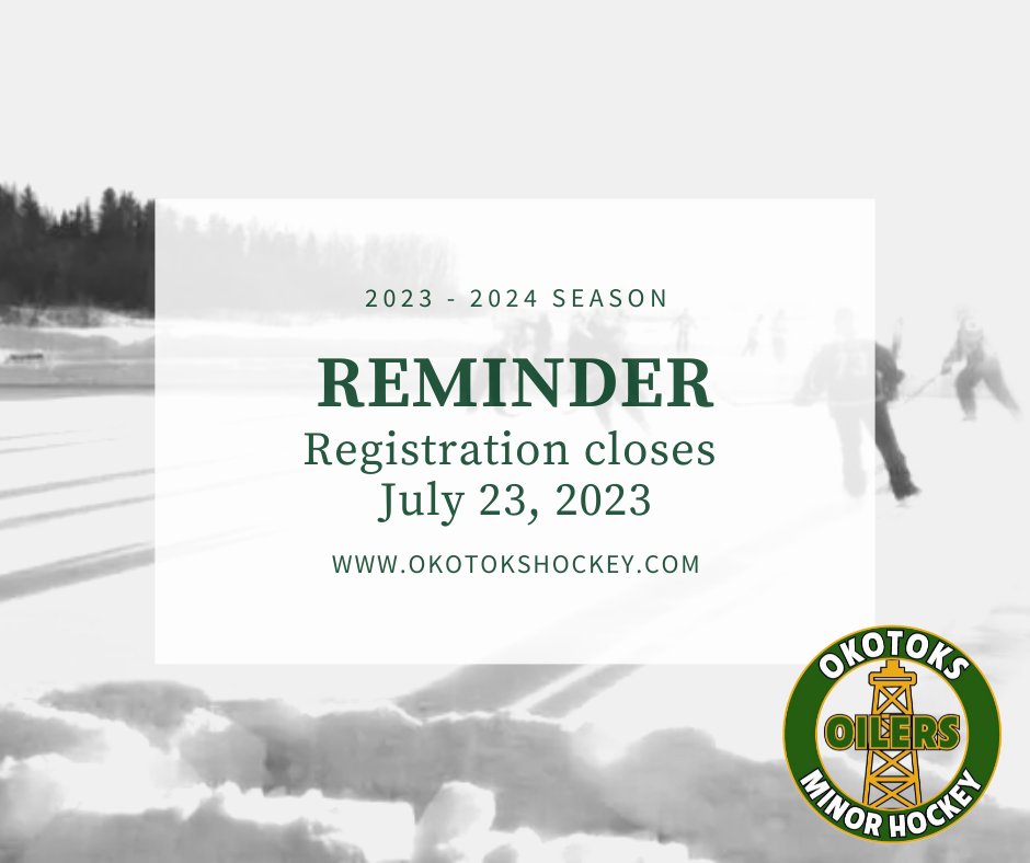 OkotoksHockey's tweet photo. Don't forget!  Registration closes in less than 2 weeks...

https://t.co/BgYH1wxFsp https://t.co/mErK9CbD2s