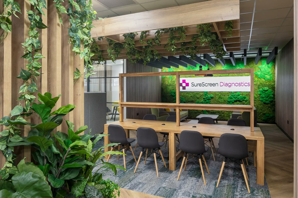 dsp_interiors's tweet photo. We all love some #greenery in the #workspace, right?

The benefits of greenery extend way beyond aesthetics, they are proven to boost #employeewellbeing and satisfaction.

Read our blog to find out more: https://t.co/SvwdBhG5Vn https://t.co/cS7kPo85N3