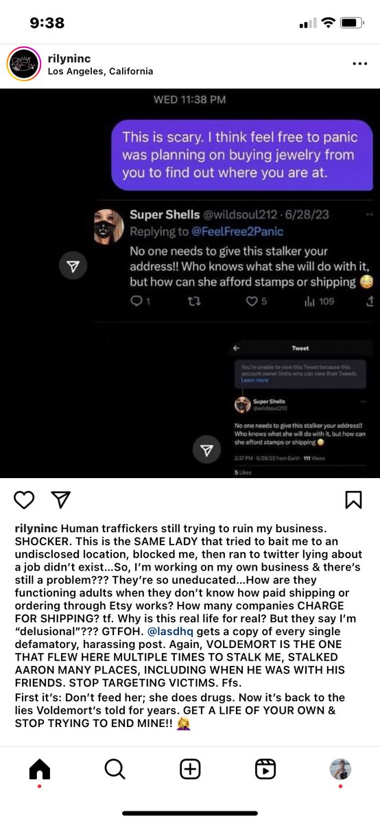 wildsoul212's tweet photo. Oh RL you are so dumb, first off showing up to hotel asking for the GM isn’t luring you to a location or anywhere dangerous, it’s actual job interview, but we all know you are lazy, enjoy being “homeless” and scamming with your junk jewelry & e-begging #randilynn #aaroncarter https://t.co/RyBVGmhn6n
