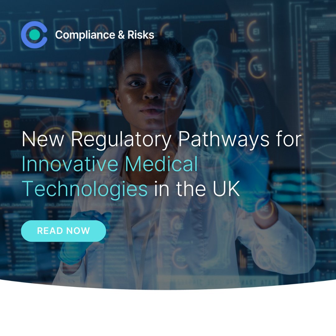 ComplianceRisks's tweet image. Stay ahead of the curve in medical advancements! Join us as we dive into the new regulatory pathways for innovative medical technologies in the UK &amp;amp; explore the future of healthcare innovation in our latest article: 

bit.ly/3NoJJma

#MedicalInnovation #RegulatoryChange