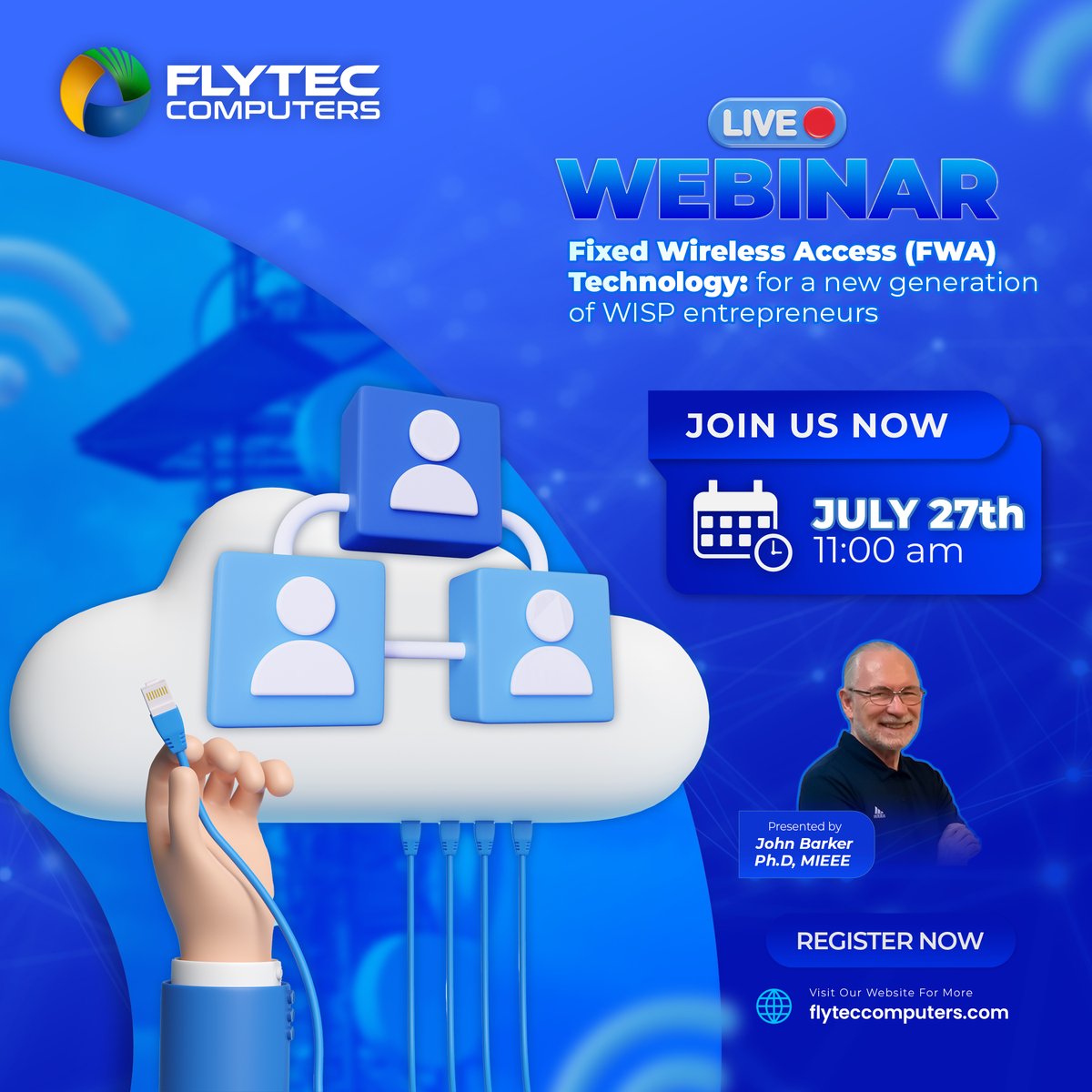 internettechinc's tweet image. Register now! us02web.zoom.us/meeting/regist…

#fwa2023 #wirelessaccess #wisp #internetservice #serviceprovider #network #engineering #ANTENNA