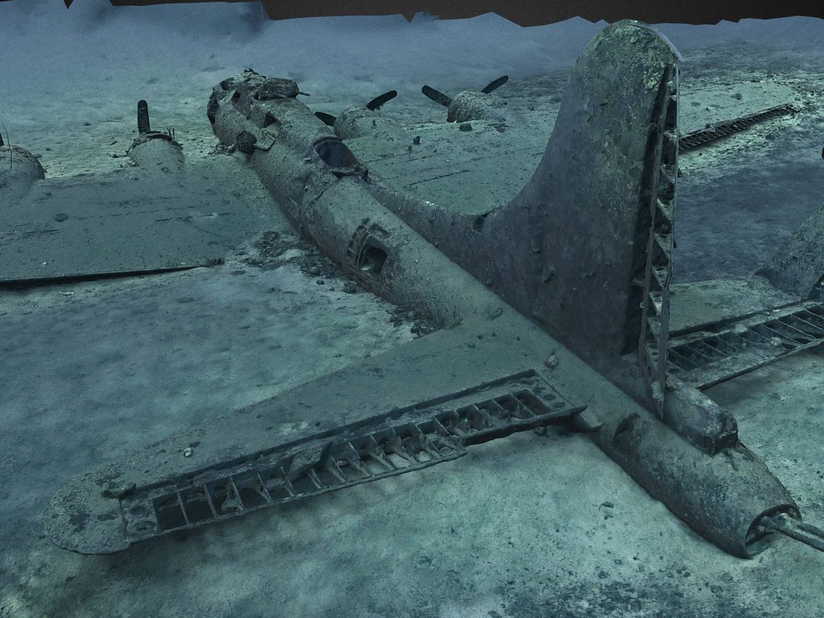 Researchers release 3D map of wrecked WWII US bomber aircraft 'Black Jack' buff.ly/3pKf2js
