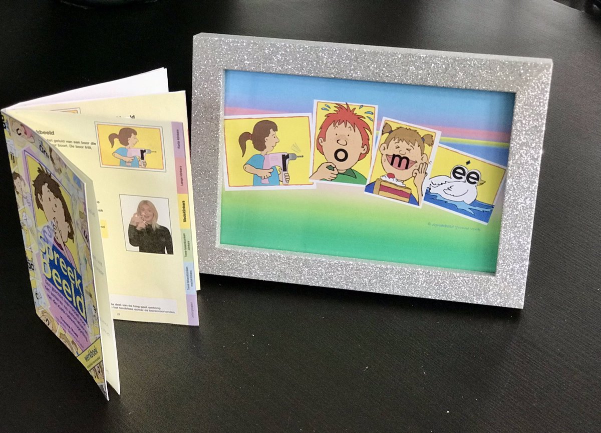 En het resultaat: #Spreekbeeld Kraamcadeautje. Onder het motto: ‘Je kunt niet vroeg genoeg beginnen met (#letters) leren #lezen! 🤩’