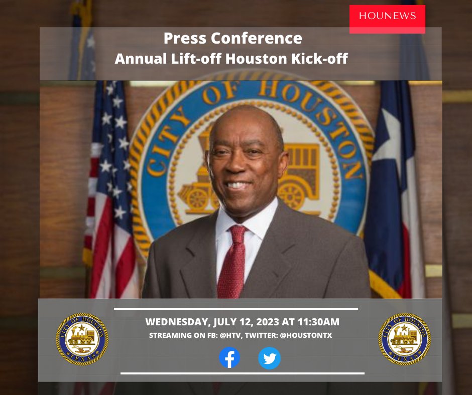 houmayor's tweet photo. #HouNews Alert🚨Today, I will be joined by @houstonlibrary and my office of Business Opportunity to announce the launch of the city’s Annual Business Plan Competition, Liftoff Houston! #HappeningSoon #TuneIn #JoinUs #HoustonCityHall

⏰11:30am 
Tune In https://t.co/LWw7dluPWj https://t.co/DJ8Gatq7aV
