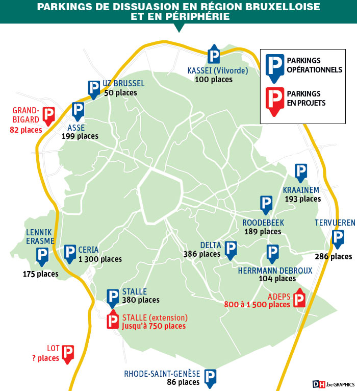 🚗2777 places dans la capitale, 671 dans le Rand... Entre recours, contestations, retards en cascade liés à d'autres projets, les parkings de dissuasion peinent à voir le jour à Bruxelles et sa périphérie. Voici la situation actuelle 👇