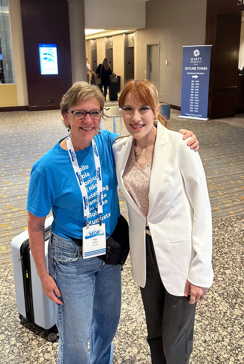 Best moment ever. Walk through the door at MDP and I immediately see my partner in crime for the last 2 years!! ❤️❤️❤️❤️. #2023MDPLife