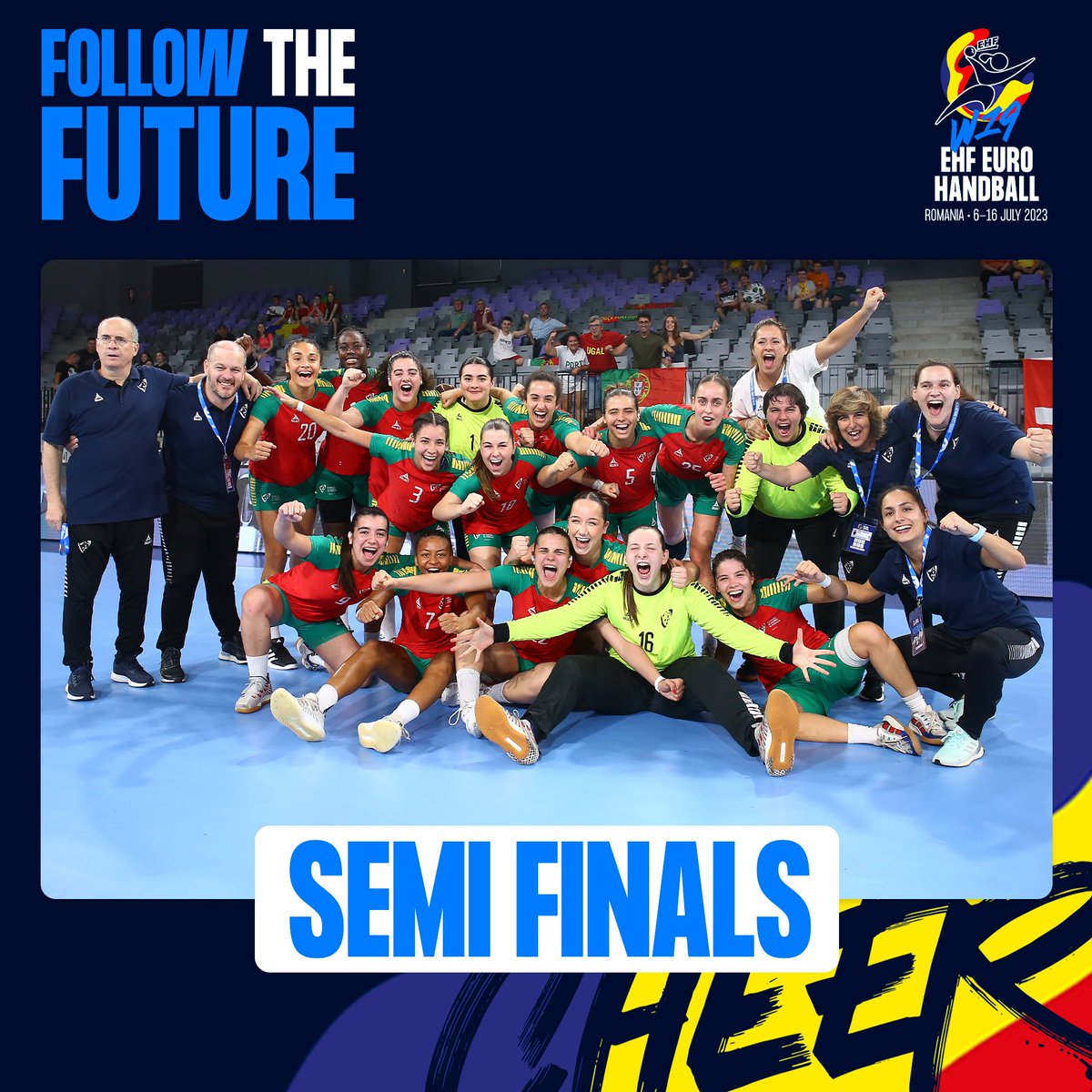 🏆 𝐖𝟏𝟗 𝐄𝐇𝐅 𝐄𝐔𝐑𝐎 𝟐𝟎𝟐𝟑 🇷🇴 

🥹 𝙷𝙸𝚂𝚃𝙾́𝚁𝙸𝙲𝙾!! 🇵🇹 Seleção Nacional 𝘀𝘂𝗯-𝟭𝟵 é uma das quatro melhores da Europa!! 💭

@EHFEURO 
#mostraremcampo #seleçãonacionalandebol #portugal #vamoscomtudo #andebol #aguamonchique #w19ehfeuro2023 #followthefuture