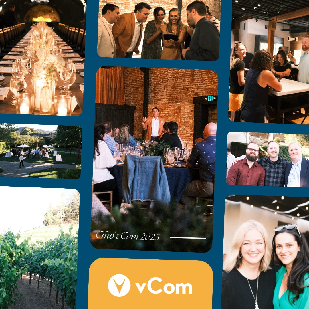 vComSolutions's tweet photo. The vCom Chairman's Club, President's Club, Ambassador Club and 15- and 20-year anniversary celebrants gathered in beautiful Yountville, California to celebrate the commitment of our entire team and their continuing belief in our culture and values. #vComproud https://t.co/GTPSCuz7Il