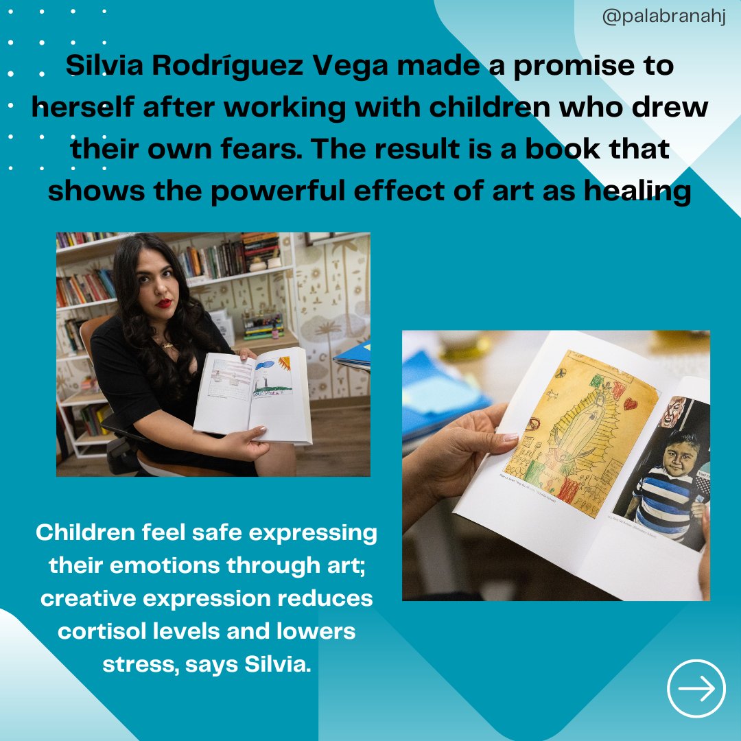 palabranahj's tweet photo. Don't miss @BetyLimon16's powerful story on @SilviaSiSePuede, who used art to empower kids to express their feeling, shedding light on the fear they experience amidst anti-immigrant sentiments 🎨✨ #ArtTherapy #Empowerment
📸@julieleopo
#palabra 🔗https://t.co/tp8WXTPoeP https://t.co/eOYQqBtOna