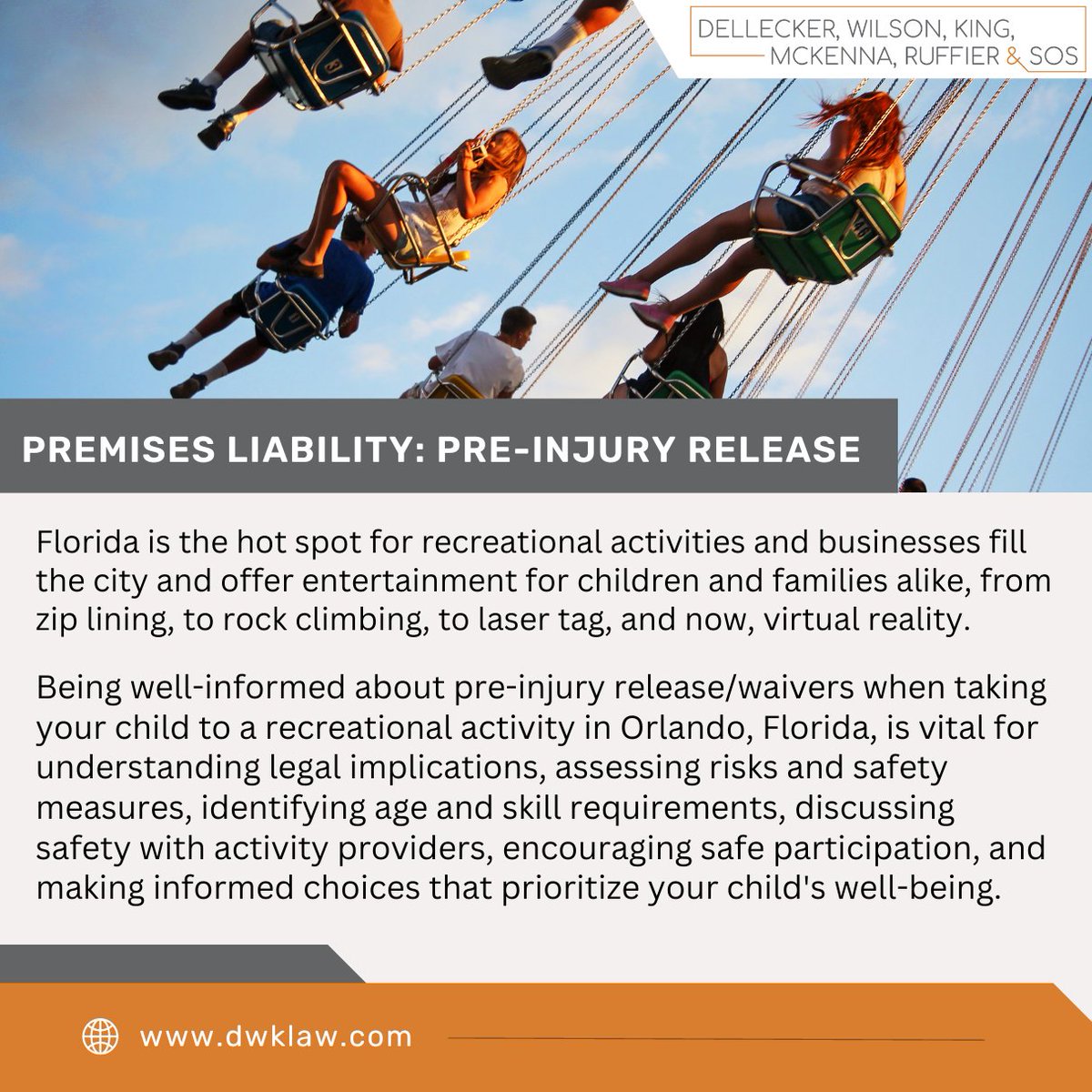 Summer vacation is here and Florida is the prime location for businesses to offer recreational activities for families and young children. By being informed, parents can help ensure their children have a safe experience during their summer vacation.  bit.ly/43lreEQ