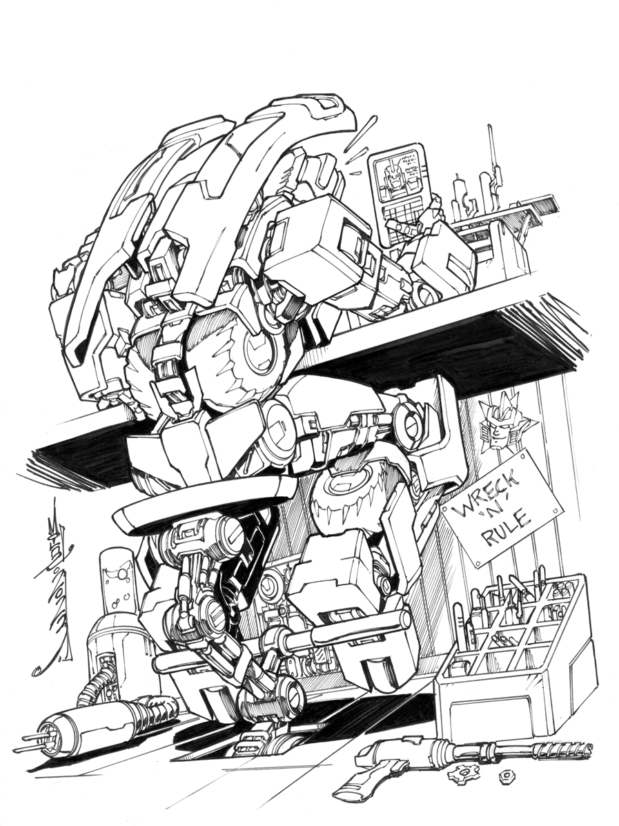 MTMTE First Aid commission done for <a href="/tfconofficial/">TFcon ➤July 11-13 in Toronto➤Oct 24-26 in Chicago</a> 
Caught in his Wrecker fandom when he should be doing work :p

#Transformers #Hasbro #MTMTE #FirstAid #commission #TFcon