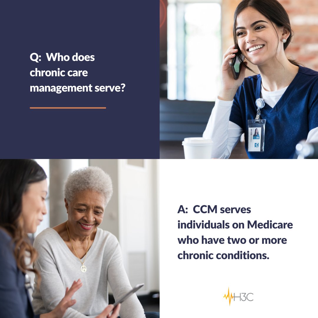 h3c_llc's tweet photo. CCM is a preventative service where patients receive regular out-of-office check-ins, typically over the phone. The service helps patients take a proactive approach to their health and wellness and keeps them connected to their providers.

See how: https://t.co/P1LAsspmrq https://t.co/WB9vdRWi2r