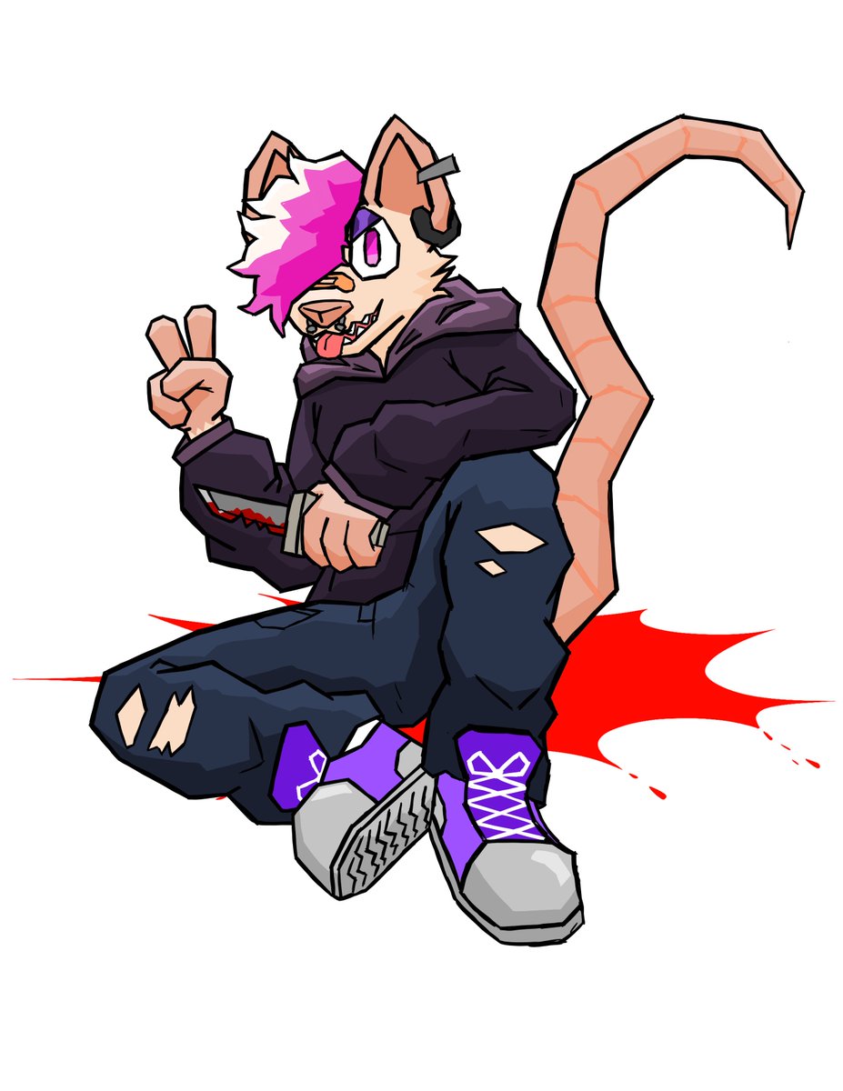 Deceased_fox's tweet photo. A drawling i made for my boyfreind, 
#furryart #furry #rat #art https://t.co/1PDAvyPvlt