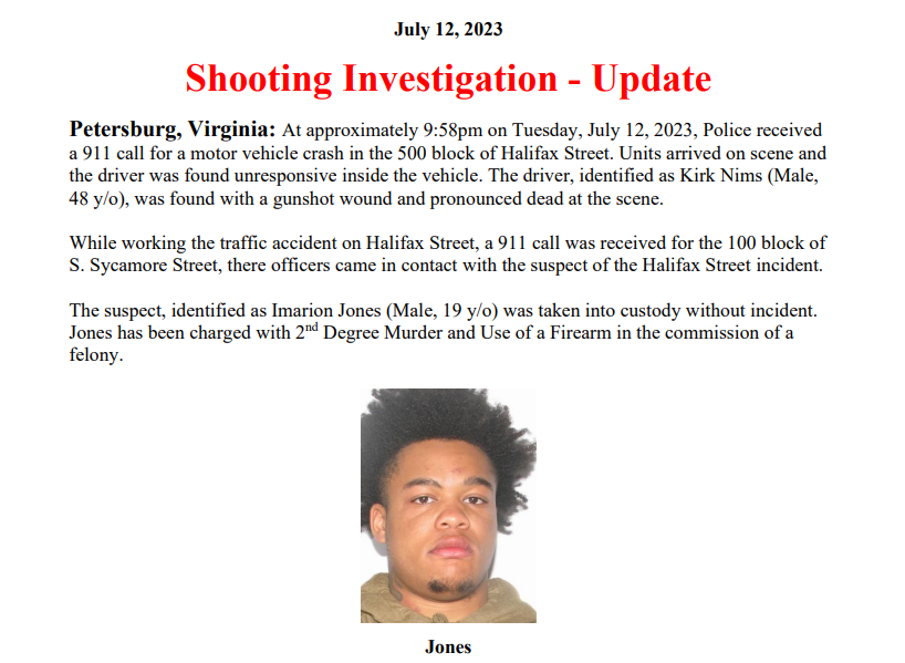 Petersburg Police (@pburgpolice) on Twitter photo 