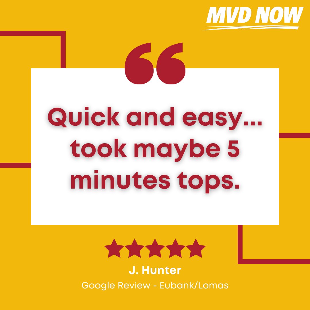 Time is valuable, we get it. Our goal is to help you make one quick trip to the MVD!
#MVDNow #OneQuickTrip #NoTimeWasted