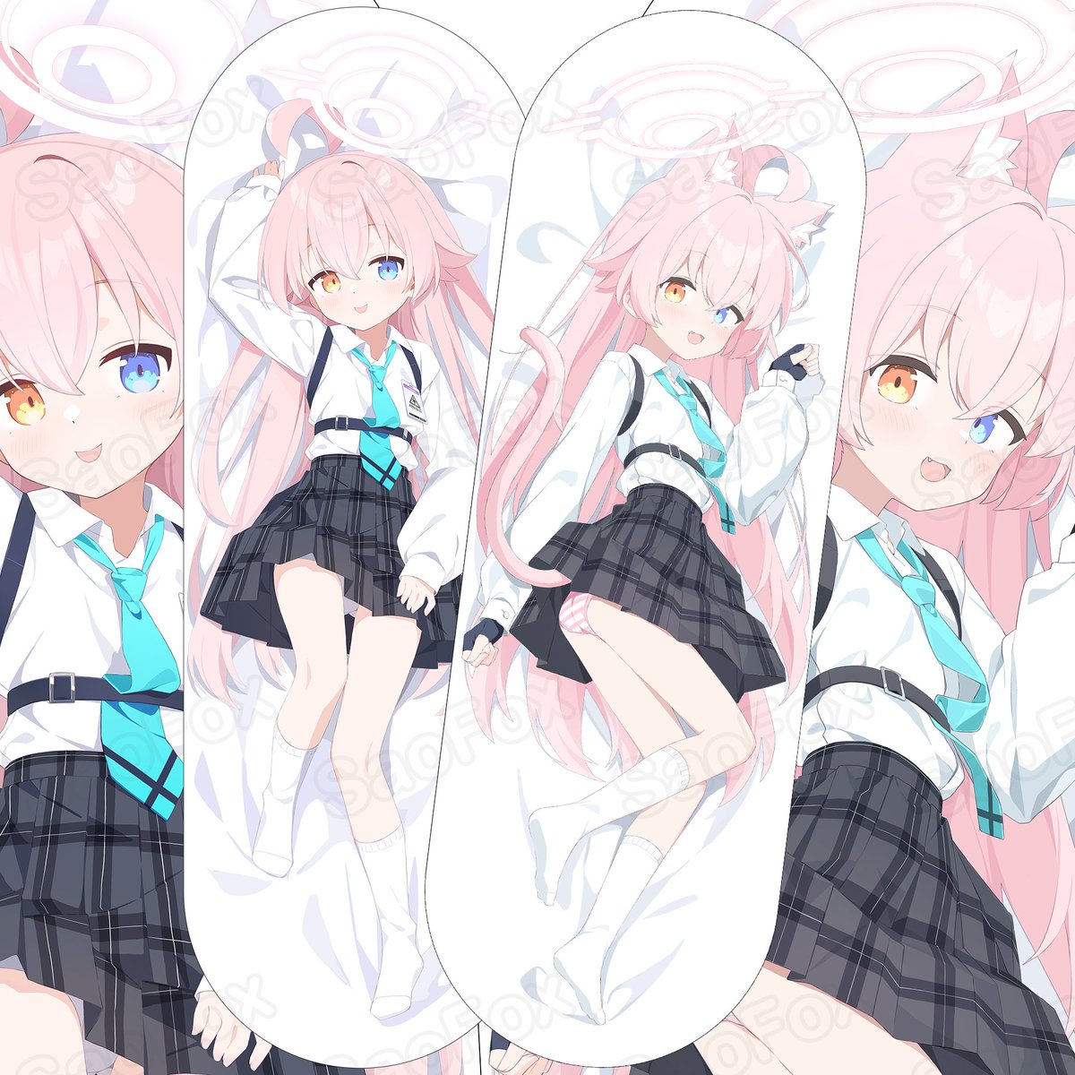 Saofox_'s tweet photo. ❥(^_-)  @ku9625 先生が描いてくださった星野ちゃん、とても可愛くて生き生きしています！ありがとうございました~ 
布抱き枕と空気入り抱き枕は前売り中ですが、詳細は後ほどツイートします、興味がありましたらDMしてください！ https://t.co/wcFTmEqIS3