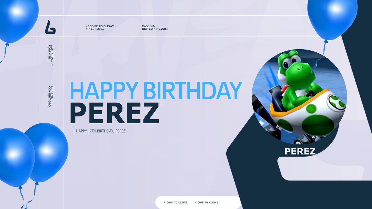 Today is your birthday @perez4x ! 🥳

We wish you a happy birthday, celebrate with your family and stay healthy ! ❤️