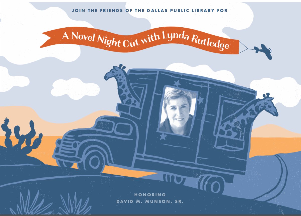 Mark your calendars for Thursday, October 26th, and make plans to join the Friends at 'A Novel Night Out', featuring best-selling author Lynda Rutledge and honoring David M. Munson, Sr. conta.cc/3XQ73Oh