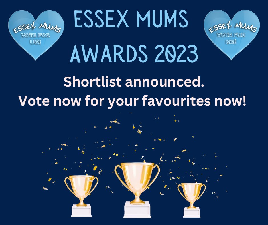 🌟The nominations for the 2023 Essex Mums Awards have been counted
🔏The  shortlist is now live &amp; Voting is open.
👉 essexmums.com/awards/voting/