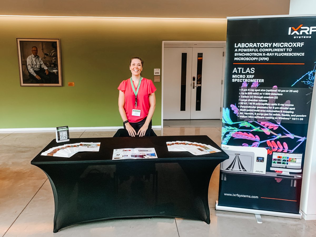 IXRFsystems's tweet photo. What a great 1st day at Pan American Light Sources for Agriculture, 2023! Be sure to stop by today to say hi to @Mandi_Hellested and snap a selfie with her!
#PALSA2023 #IXRFSystems #Synchrotron #microXRF #AgriculturalScience
@CNPEM
@CanLightSource
@lightsources
@CHESS_user https://t.co/dfBOYziuP8