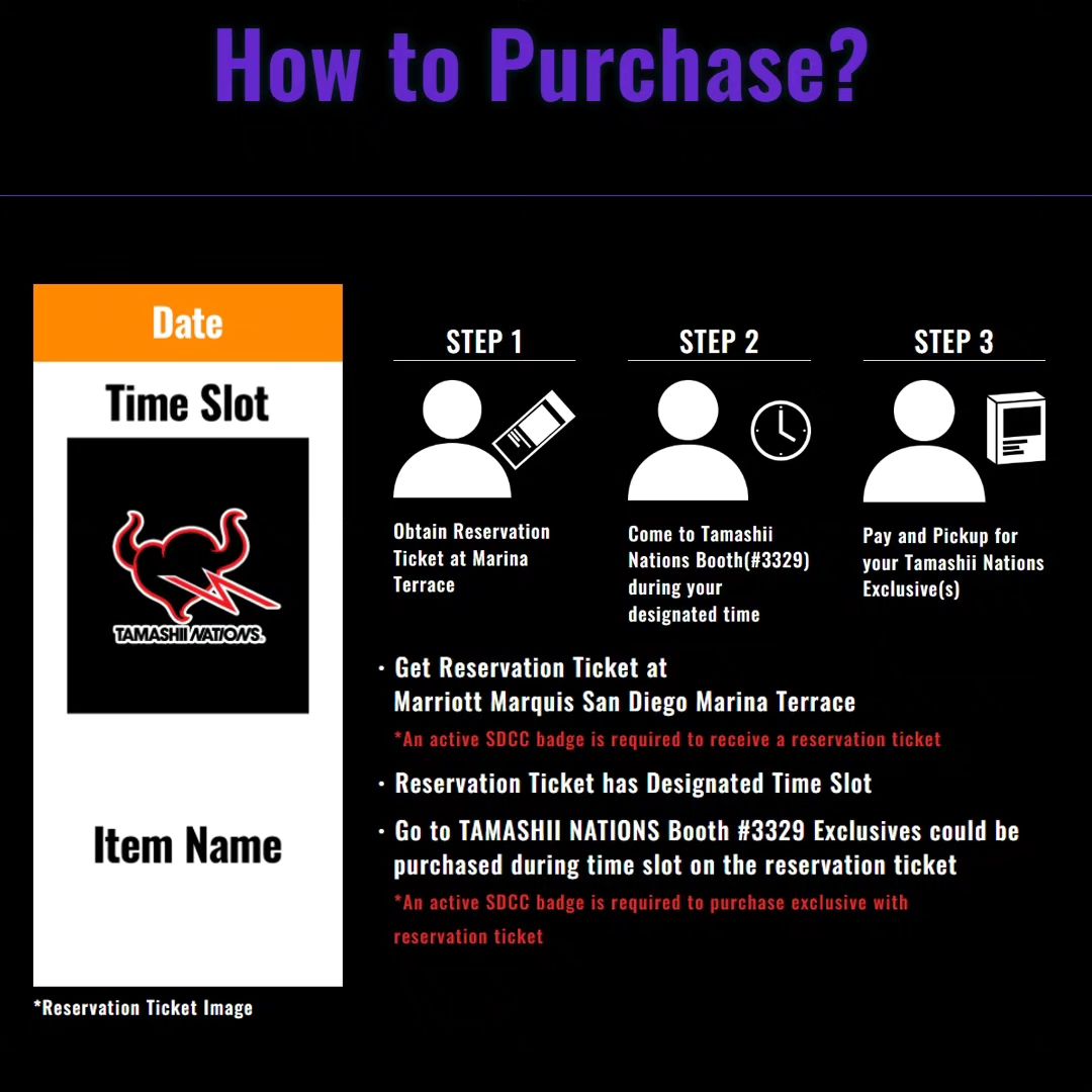 BandaiCollect's tweet photo. Full details on how to purchase this year's Exclusive Edition items are now up on our event site! Like last year, we will distribute reservation tickets at the Marriott Marquis San Diego Marina Terrace.

Please check the event site for further details 🔽
https://t.co/42POVDc2wo https://t.co/nHHo2f5mTd