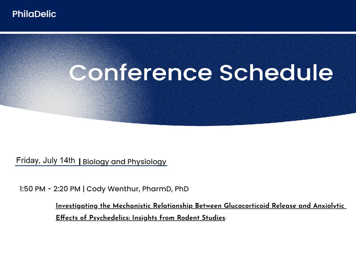 It was a wonderful to connect with so many colleagues and present updates from our #psychedelic set and setting 'POIESIS' study at #MAPS2023! Now, on to #PhilaDelic to share our preclinical findings on psilocybin, stress hormones, and anxiolysis (Fri, 1:50 PM). See you there!