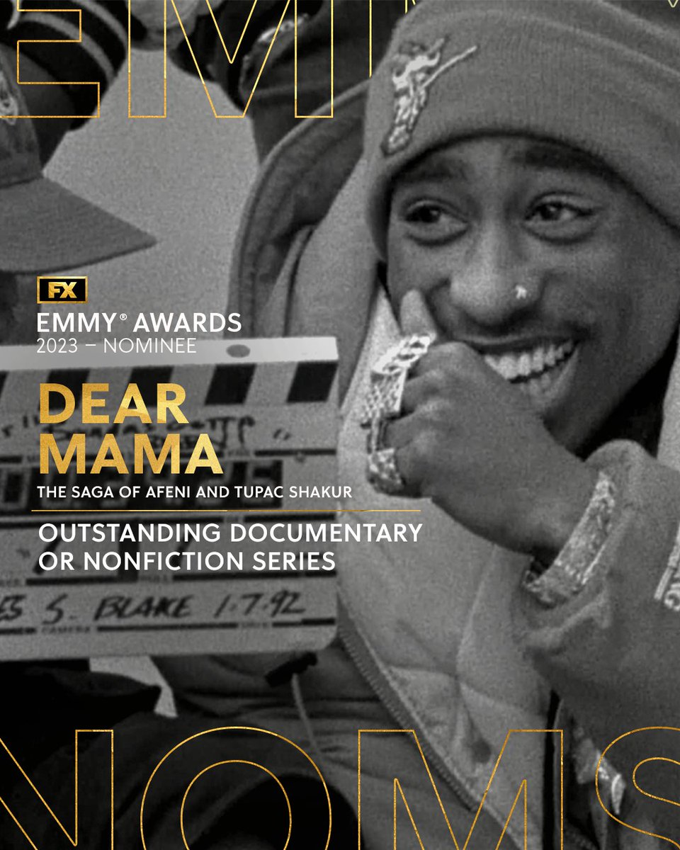 Congratulations to the cast and crew of Dear Mama: The Saga of Afeni and Tupac Shakur on their Outstanding Documentary or Nonfiction Series Emmy nomination. #Emmys