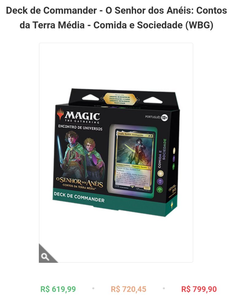Zampieridebbie's tweet photo. Hey @wizards_magic , the prices of your products it's so abusive, I'm so sad because Magic is one of my favorite games and I just can't play, because it's so much editions and with an abusive price!

We work and our wage here it's R$ 1.320,00, are you out of your mind darling? https://t.co/ItY55sdORP