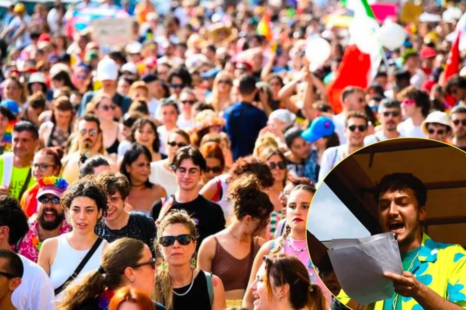 gayit's tweet photo. "Per un mondo migliore, per chi vive nella marginalità" #Lazio Pride a #Latina, l'orgoglio LGBTQIA+ conquista la provincia italiana https://t.co/myK7IobDwS #LazioPride #Pride2023 https://t.co/BHfN6E5E3N